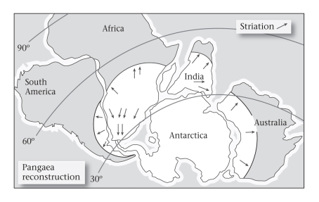 <strong>Late Paleozoic glacial deposits are NOT found in which of the following places? </strong> A)India B)southern Africa C)North America D)South America