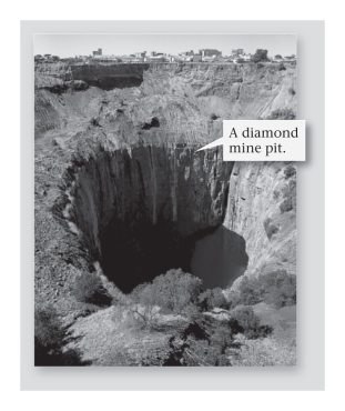 <strong>Diamonds are usually found in pipes 50 to 200 m across made of _____________. </strong> A)kimberlite B)graphite C)metamorphic rocks