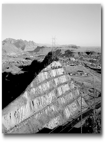 <strong>What is the ultimate control of the development of the landscape in the following picture? </strong> A) climate B) animal activity C) time D) relief
