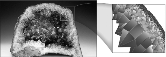 <strong>Minerals in geodes (see below)form spectacular euhedral crystals because ____________. </strong> A) all of the elements incorporated in the crystals are in plentiful supply B) the crystals have abundant room to grow in their hollow surroundings C) minerals within geodes are always framework silicates D) minerals within geodes always contain iron