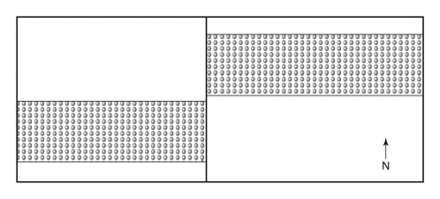 <strong>In the map below,the vertical,north-south trending fault is a ____________ fault. </strong> A) normal dip-slip B) reverse dip-slip C) right-lateral strike-slip D) left-lateral strike-slip