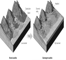 <strong>Based on the figure below,what is likely to happen to coastal river deltas when sea level rises? </strong> A) They would be submerged. B) They would extend outward from increased sediment influx. C) They would be armored with large clasts deposited by storm waves, as sea level slowly rose over them. D) Both a and c are correct.