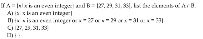 List the elements of the set.
