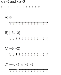 Solve the compound inequality. Graph the solution set.