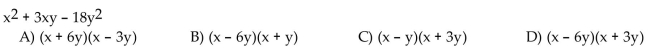 Factor the trinomial completely. If the polynomial cannot be factored, write prime.