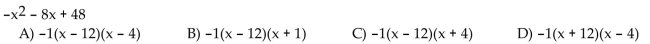 Factor the trinomial completely. If the polynomial cannot be factored, write prime.