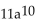 <strong>Find the degree of the following polynomial and determine whether it is a monomial, binomial, trinomial, or none of these. </strong> A) 11; binomial B) 10; binomial C) 11; monomial D) 10; monomial