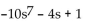 <strong>Find the degree of the following polynomial and determine whether it is a monomial, binomial, trinomial, or none of these. </strong> A) 7; trinomial B) 8; binomial C) 8; trinomial D) 9; trinomial