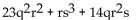 <strong>Find the degree of the following polynomial and determine whether it is a monomial, binomial, trinomial, or none of these. </strong> A) 3; none of these B) 3; trinomial C) 4; none of these D) 4; trinomial