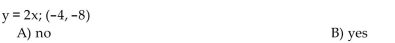 Determine whether the ordered pair is a solution of the given linear equation.