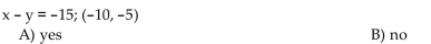 Determine whether the ordered pair is a solution of the given linear equation.