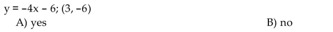 Determine whether the ordered pair is a solution of the given linear equation.