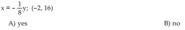 Determine whether the ordered pair is a solution of the given linear equation.