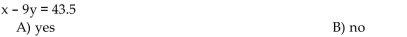 Determine whether the equation is a linear equation in two variables.