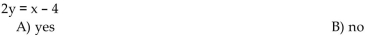 Determine whether the equation is a linear equation in two variables.