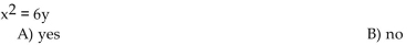 Determine whether the equation is a linear equation in two variables.