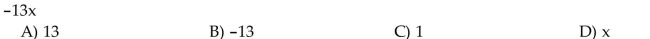 Identify the numerical coefficient of the term.