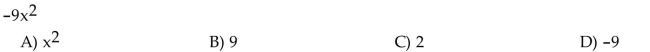 Identify the numerical coefficient of the term.