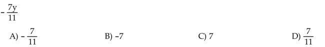 Identify the numerical coefficient of the term.