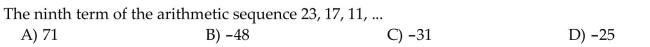 Find the indicated term of the sequence.