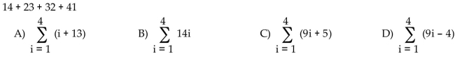 Write the series with summation notation.