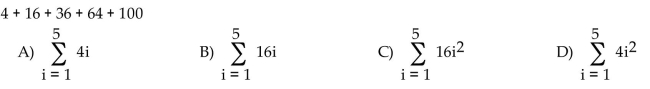 Write the series with summation notation.