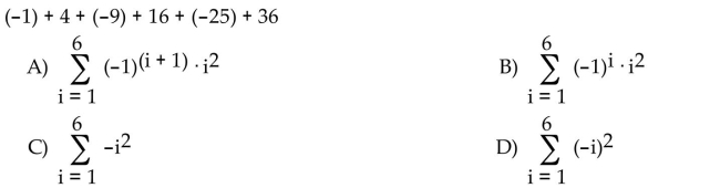 Write the series with summation notation.