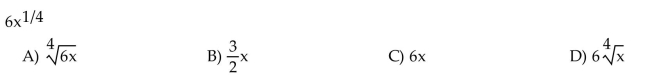 Use radical notation to write the expression. Simplify if possible.