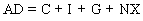 <strong>The aggregate demand curve is best represented by which of the following equations?</strong> A) B) C) D) E)