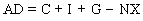 <strong>The aggregate demand curve is best represented by which of the following equations?</strong> A) B) C) D) E)