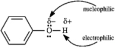 Phenol can be a nucleophile or an electrophile  