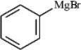 <strong>The following shows an intermediate used in a Grignard synthesis.Which atom will inductively donate electrons in this species? </strong> A)C B)Br C)Mg D)H E)both b and c