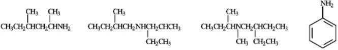 Circle any of the following compounds,that when used as the starting material and treated as shown below,would produce a single product.