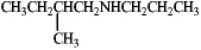 What is the m/z for the a-cleavage of the following amine?