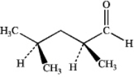 <strong>What is the IUPAC name of the following compound? </strong> A)(2S,4R)-dimethylpentanal B)(2S,4S)-dimethylpentanal C)(R)-2,4-dimethylpentanal D)(S)-2,4-dimethylpentanal