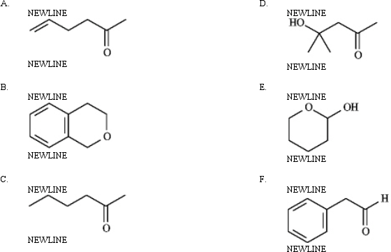 Match a structure from the list below to the following IR spectra.