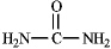 The structure of urea is shown below.Fill in any nonbonding valence electrons that are missing from the line-bond structure.