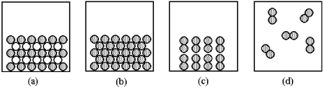 Each of the pictures (a)-(d)represents one of the following substances at 25°C: potassium,fluorine,iodine,potassium fluoride,not necessarily in that order. -Which picture corresponds to fluorine?