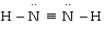<strong>Which is the most acceptable electron dot structure for N<sub>2</sub>H<sub>2</sub>?</strong> A) B) C) H - N =N - H D)