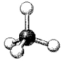 What are the bond angles in the following molecular model of CCl<sub>4</sub>?