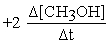 <strong>Methanol can be produced by the following reaction: CO(g)+ 2 H<sub>2</sub>(g)→ CH<sub>3</sub>OH(g). How is the rate of disappearance of hydrogen gas related to the rate of appearance of methanol? = ?</strong> A) B) C) D)none of these