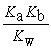 <strong>What is the equation relating the equilibrium constant K<sub>n</sub> for the neutralization of a weak acid with a weak base to the K<sub>a</sub> of the acid,the K<sub>b</sub> of the base and K<sub>w</sub>?</strong> A)K<sub>n </sub>= K<sub>a</sub>K<sub>b</sub>K<sub>w</sub> B)K<sub>n </sub>= C)K<sub>n </sub>= D)K<sub>n </sub>=