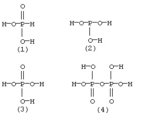 What is the molecular structure of phosphorous acid?  