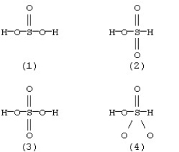 What is the structure of sulfuric acid?  