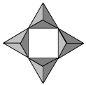 What is the formula and charge of the silicate anion represented by the picture below?