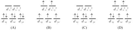 What is the crystal field energy level diagram for the complex [Fe(H<sub>2</sub>O)<sub>6</sub>]<sup>3+</sup>?  