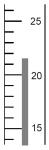<strong>To the correct number of significant figures,what is the temperature reading on the following Celsius thermometer? </strong> A)21°C B)21.7°C C)21.70°C D)22°C