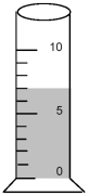 <strong>To the correct number of significant figures,what is the volume of the liquid in the graduated cylinder? </strong> A)7 mL B)7.0 mL C)7.7 mL D)8 mL