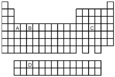 Atoms of which element,indicated by letter on the periodic table,have the orbital-filling diagram shown below?