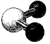 What is the geometry around the central atom in the following molecular model of NO<sub>2</sub><sup>-</sup>?